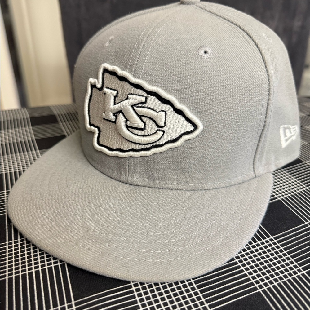 New Era Gray Kansas City Chiefs Hat